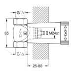 Grohe Concealed Stop Valve 1/2" 29800