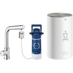 Grohe Red Mono Pillar Tap & M Size Boiler 30329 Chrome