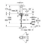 Grohe Allure Mono Basin Mixer Tap 1/2" Medium 32757