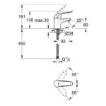 Grohe Euroeco Special Basin Mixer Smooth Body 1/2" 32762