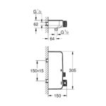 Grohe Grohtherm SmartControl Thermostatic Shower Mixer 34719