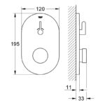 Grohe Eurosmart Cosmopolitan T Self-Closing Shower 1/2" 36321