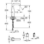 Grohe Essence E Infra-Red Electronic Basin Tap 36446 Chrome