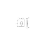 Grohe Skate Air WC Wall Plate 38505 Alpine White