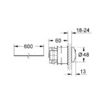 Grohe Eau2 Pneumatic Push Button Actuation 38771