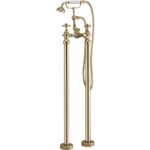 Harrogate Freestanding Bath Shower Mixer Tap Aged Brass
