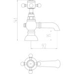 Harrogate Basin Taps Pair