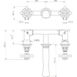 Harrogate Wall Mounted Basin Mixer Tap