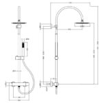 Hudson Reed Luxury Round Thermostatic Bar Valve & Shower Kit