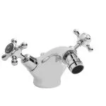 Hudson Reed Black Topaz Crosshead Bidet Tap Dome Collar