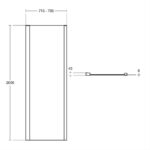 Ideal Standard i.Life 760mm Shower Enclosure Side Panel