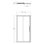 Ideal Standard i.Life 1100mm Shower Enclosure Slider Door