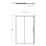 Ideal Standard i.Life 1400mm Shower Enclosure Slider Door