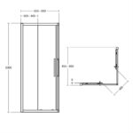 Ideal Standard i.Life 900mm Corner Entry Shower Enclosure