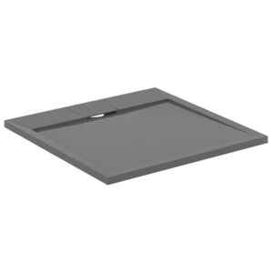 Ideal Standard i.Life Ultra Flat S Shower Tray 900x900mm Concrete Grey