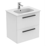 Ideal Standard i.Life A 60cm 2 Drawer Matt White Wall Vanity Unit