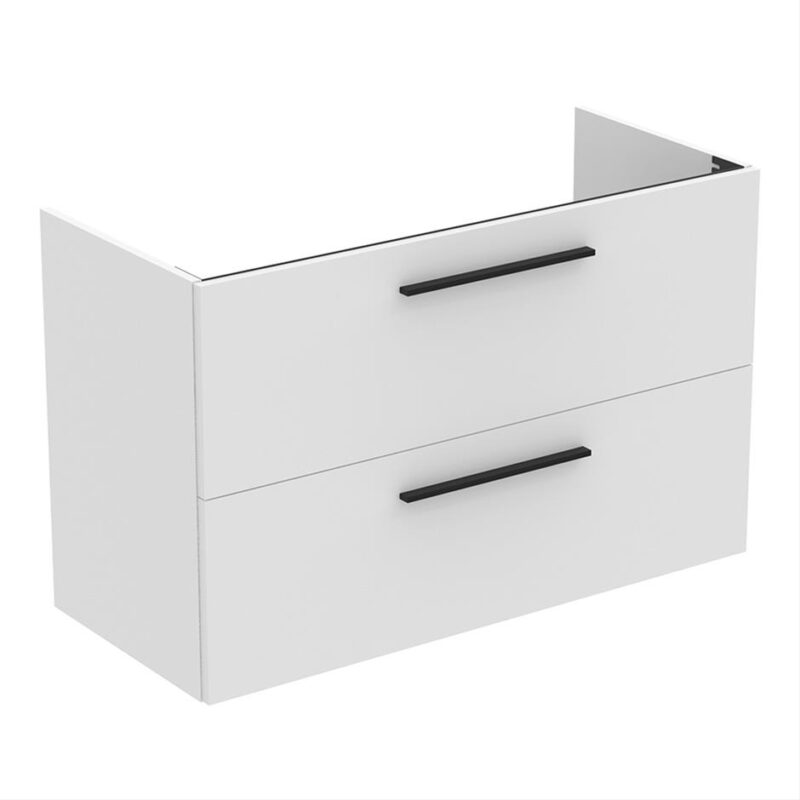 Ideal Standard i.Life A 100cm 2 Drawer Wall Vanity Unit Matt White