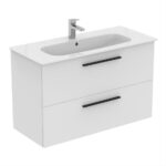 Ideal Standard i.Life A 100cm 2 Drawer Wall Vanity Unit Matt White