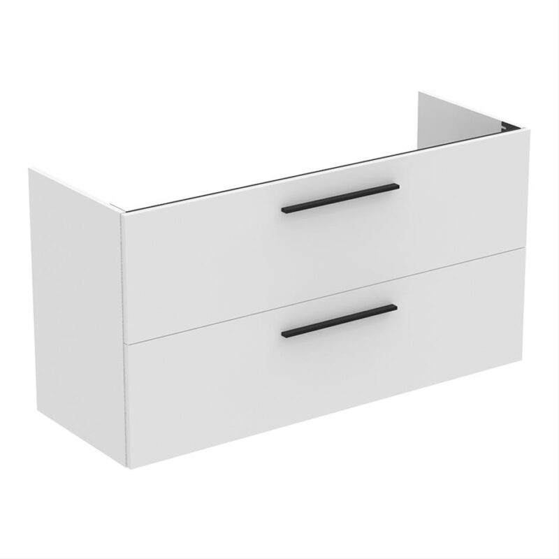 Ideal Standard i.Life A 120cm 2 Drawer Wall Vanity Unit Matt White