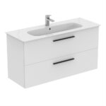 Ideal Standard i.Life A 120cm 2 Drawer Wall Vanity Unit Matt White