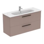 Ideal Standard i.Life A 120cm 2 Drawer Wall Vanity Unit Matt Griege