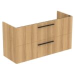 Ideal Standard i.Life A 120cm 2 Drawer Wall Basin Unit Natural Oak