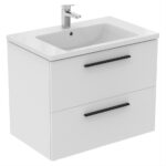 Ideal Standard i.Life B 80cm 2 Drawer Wall Basin Unit Matt White