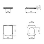 Ideal Standard i.Life A&S Compact Slim Toilet Seat & Cover