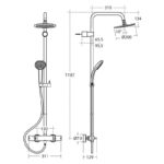 Ideal Standard Freedom Dual Thermostatic Shower Set A6290