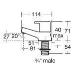 Ideal Standard Calista Bath Pillar Taps B1147