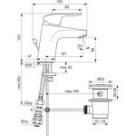 Ideal Standard Ceraflex Basin Mixer with Pop Up Waste B1811