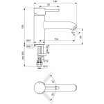 Ideal Standard Ceraline One Hole Bath Filler BC190 Chrome