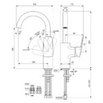 Ideal Standard Ceraplan Single Lever High Spout Basin Mixer BD245