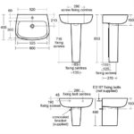 Ideal Standard Studio Echo 60cm Basin & Full Pedestal Pack