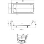 Ideal Standard Concept Air 180x80cm Bath No Tapholes E1639