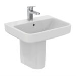 Ideal Standard i.life B 55cm Basin 1 Taphole & Semi Pedestal Pack