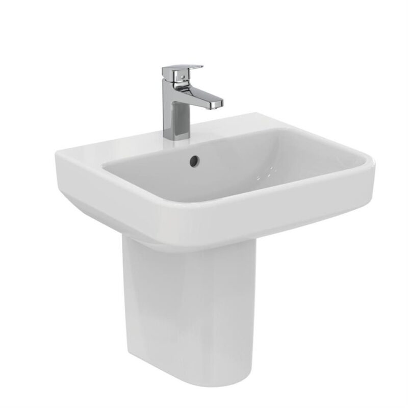 Ideal Standard i.life B 50cm Basin 1 Taphole & Semi Pedestal Pack