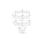 Ideal Standard Tempo Arc 170x75cm Double Ended Bath E2566