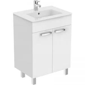 Ideal Standard Tempo 600mm Vanity Unit 2 Door E3239 Gloss White