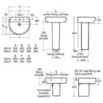 Ideal Standard Concept Sphere 550mm 1 Taphole Basin & Semi Pedestal