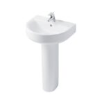 Ideal Standard Concept Arc 450mm 1 Taphole Basin & Full Pedestal