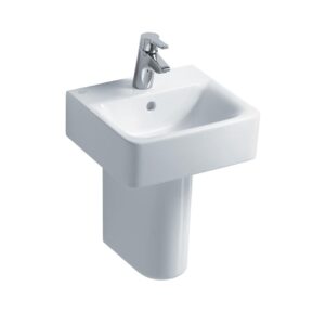 Ideal Standard Concept Cube 40cm 1 Hole Washbasin & Semi-Pedestal