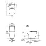 Ideal Standard Concept Arc 4/2.6 L Close Coupled Toilet with Soft Close Seat