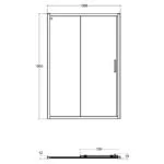 Ideal Standard Connect 2 1400mm Slider Shower Door K9426