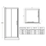 Ideal Standard Synergy 1000mm Corner Entry Enclosure L6282