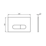 Ideal Standard Oleas M1 Mechanical Dual Flushplate Chrome R0115