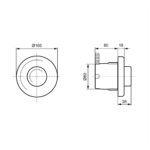 Ideal Standard Septa Pro XS Pneumatic Push Button R0184