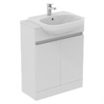 Ideal Standard Eurovit+ 65cm Gloss White Semi-Countertop Unit & Basin