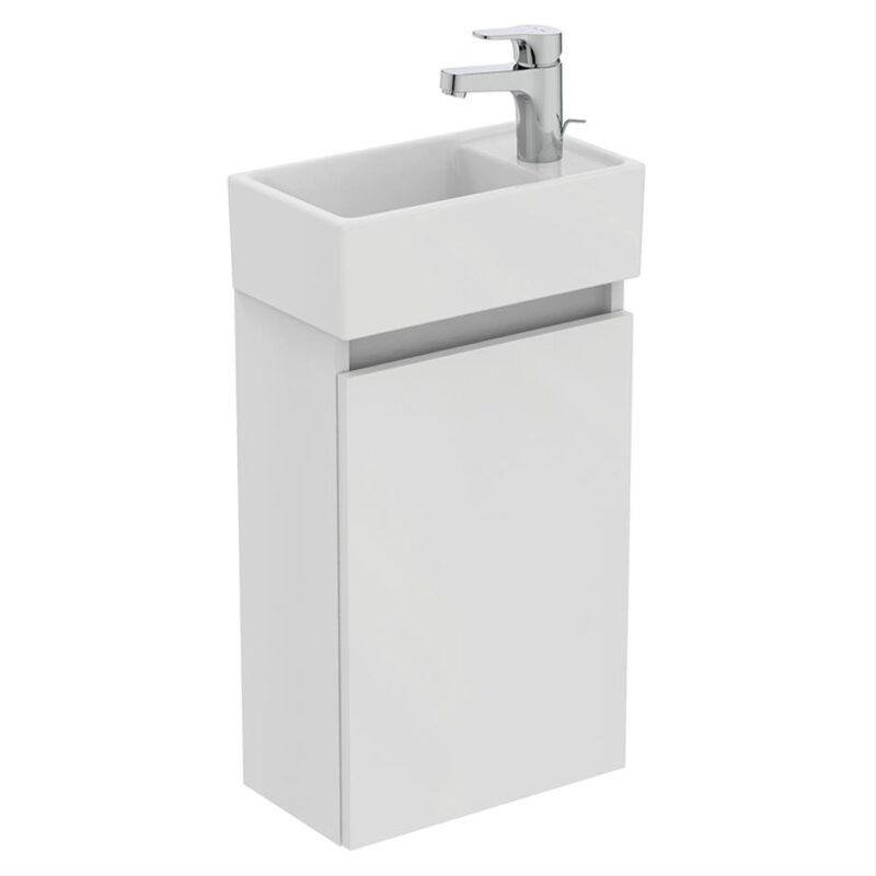 Ideal Standard Eurovit+ 35cm Gloss White Guest Unit & 1 Right Hole Basin