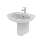 Ideal Standard Tesi 600mm 1 Taphole Basin & Semi Pedestal